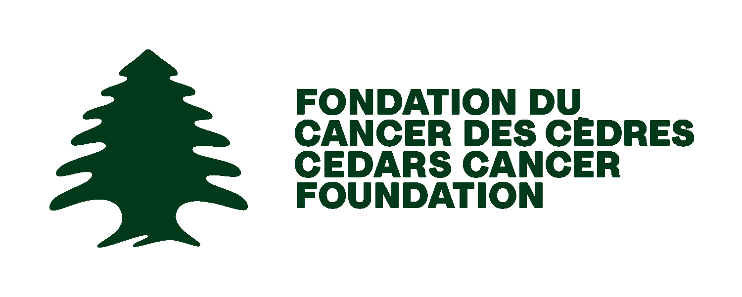 Cedar's Cancer Foundation logo in dark green.